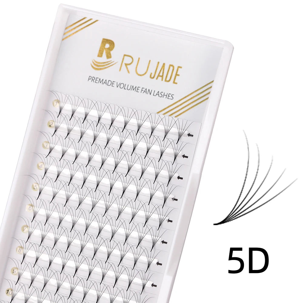 Pre-made Volume Fans Lashes, Sharp Stem, Pointy Base