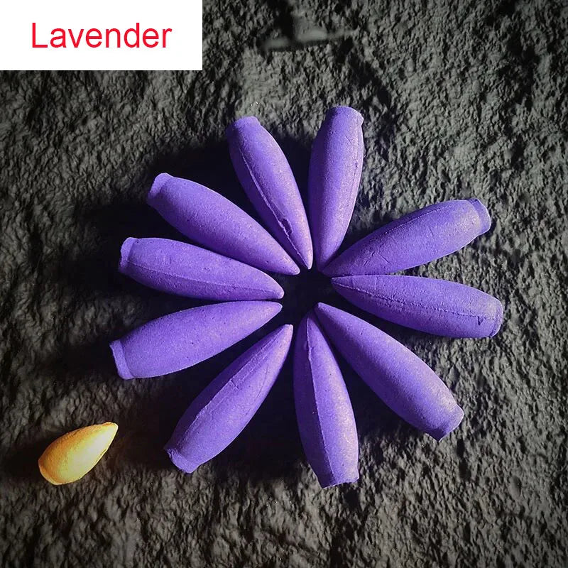 100g About 15 Pieces Oversized Natural Backflow Incense Cones 30 Minutes Sandalwood Scents for Home 6cm Cone Incenses Bulk Sale
