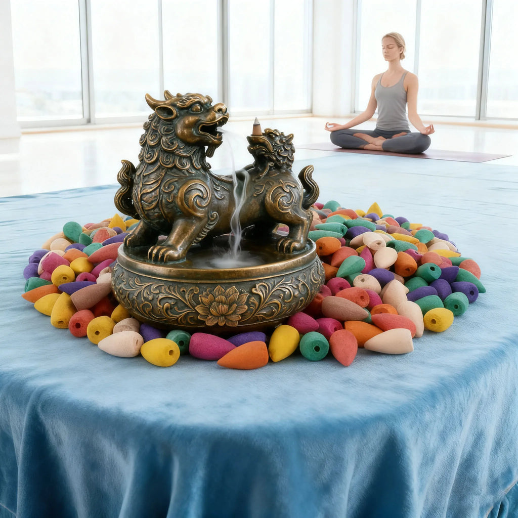 50Pcs Natural Backflow Incense Cones - Various Scents, Including Lavender, Sandalwood, Jasmine, Rose, Etc. for Indoor Yoga, Outdoor Camping, and Are Perfect for Waterfall Incense Burners, for House Cleaning, Yoga, Tea Rooms, Home or Office Use