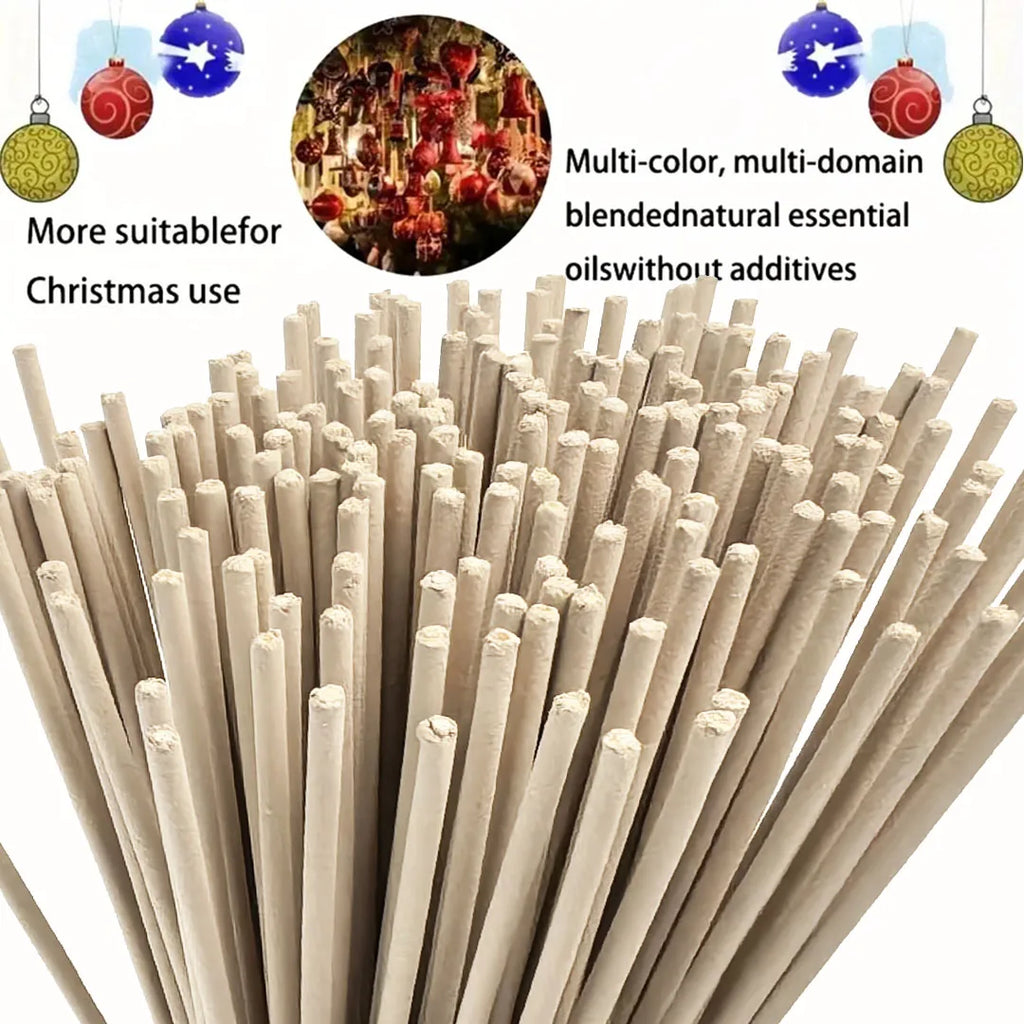 High-Quality Off-White 8.7-Inch White Lotus Incense Sticks, Made from Natural Materials, with a Lotus Scent. White Lotus Symbolizes Holiness, Divinity, and Cleanliness Essential Bamboo Stick Incense for Home