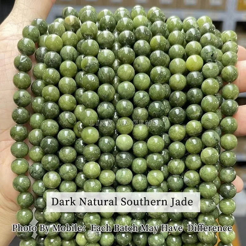 Natural Stone Beads 4 6 8 10mm Tourmaline Jade Jaspers Round Loose Spacer For Jewelry Making DIY Bracelet Necklace Accessories