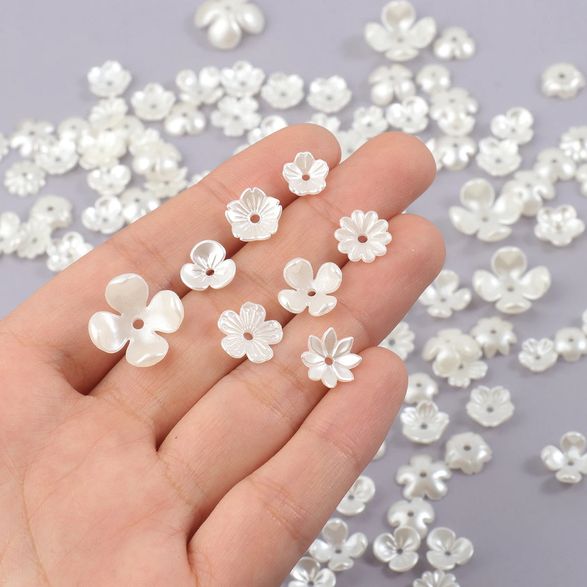 50pcs 100pcs Flower Caps Loose Beads for DIY Jewelry Making