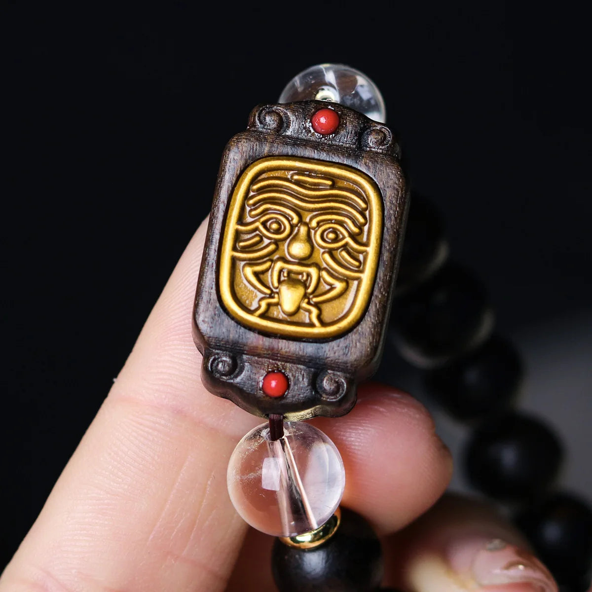 Premium Wholesale Black Kyara Agarwood Single Wrap Mala Bracelet Zakiram Hand Plaque Prayer Beads Wenwan For Men Women