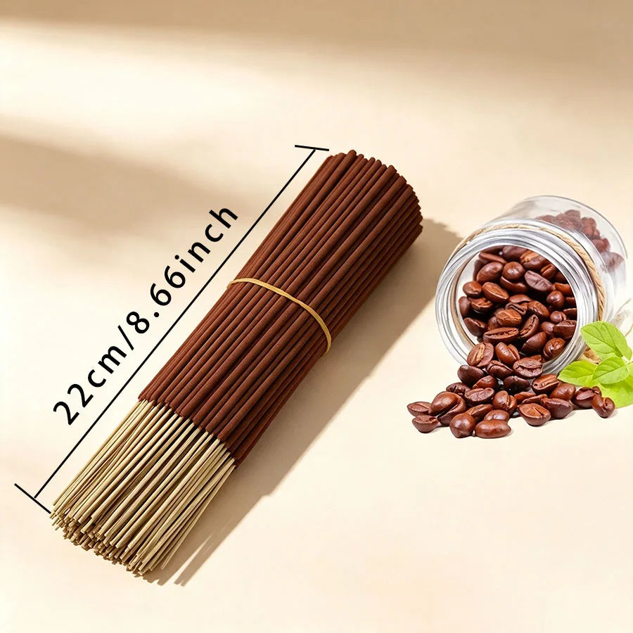 20/55/90/130Pcs Natural Coffee Aroma Sticks - High-Quality Wooden Aroma Sticks for Home Air Purification, Relaxation, Yoga, Office