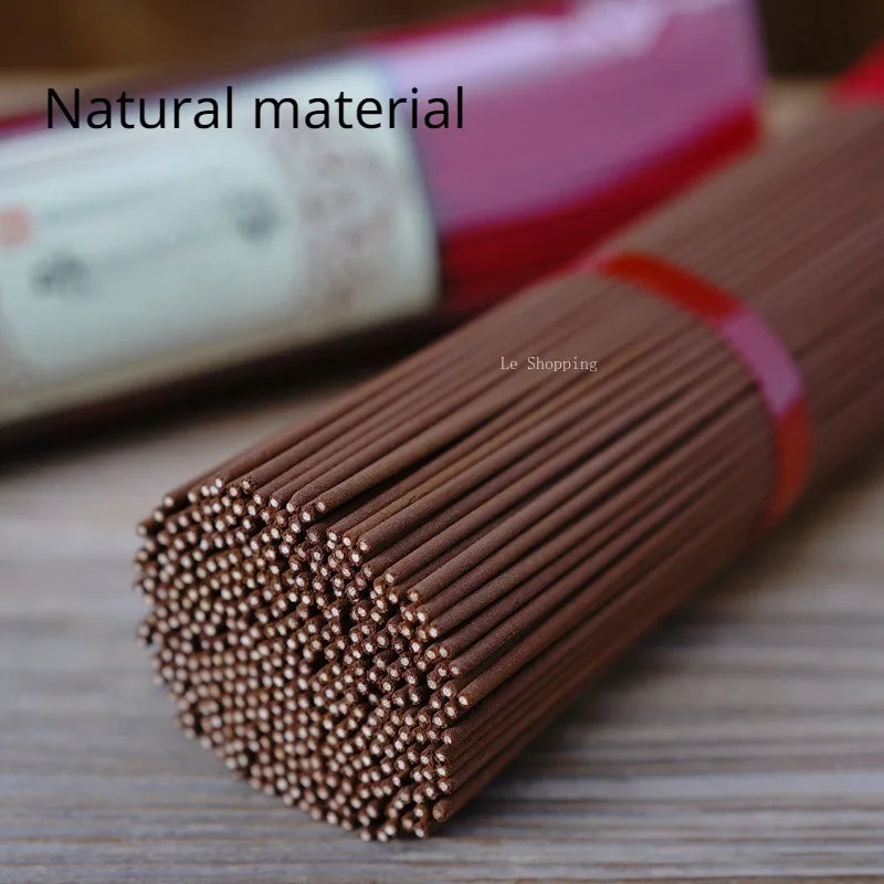 500g Natural Incense Stick Bamboo Skewer Incense God of Wealth Worship Buddha/Taoist/Household Indoor Air Purification Aroma