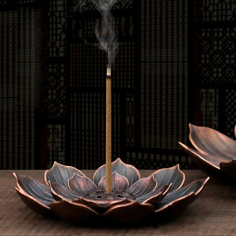 Incense Burner Coil Holder Plate Burner Lotus Rack Ash Catcher Plate Incense Sticks Holder For Soothe The Nerves Desktop Decor