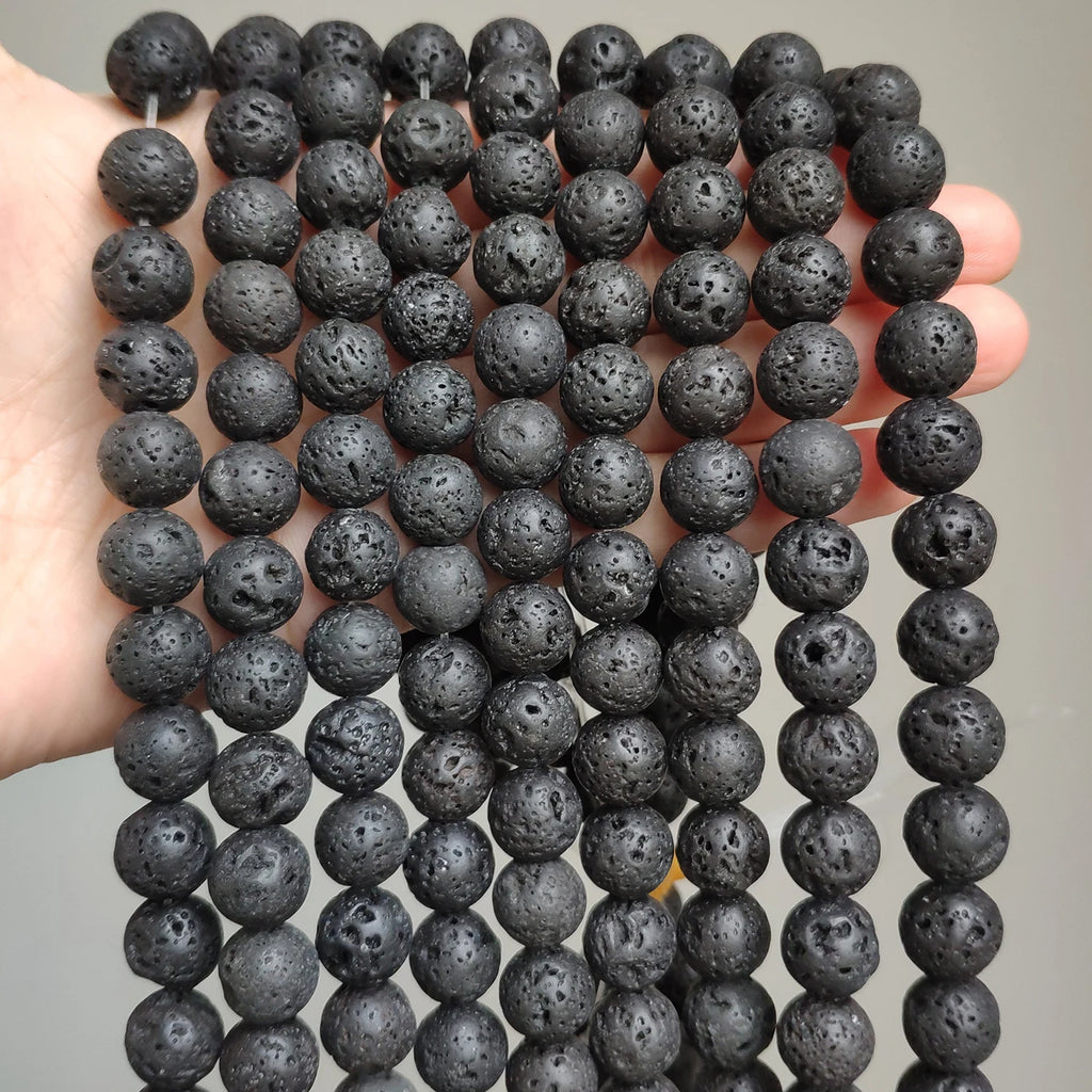 Natural Stone Round Flame Stone Beads Yooperlite Fire Sodalite Loose Spacer Beads for Jewelry Making DIY Bracelets Necklace 15''