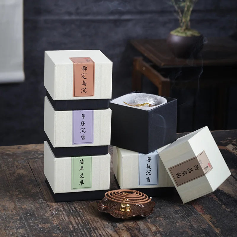 Four Hours Natural Nha Trang Agarwood Coil Incense/Studyroom TeaRoom Bedroom Home Indoor Purify The Air To Repel Mosquitoes