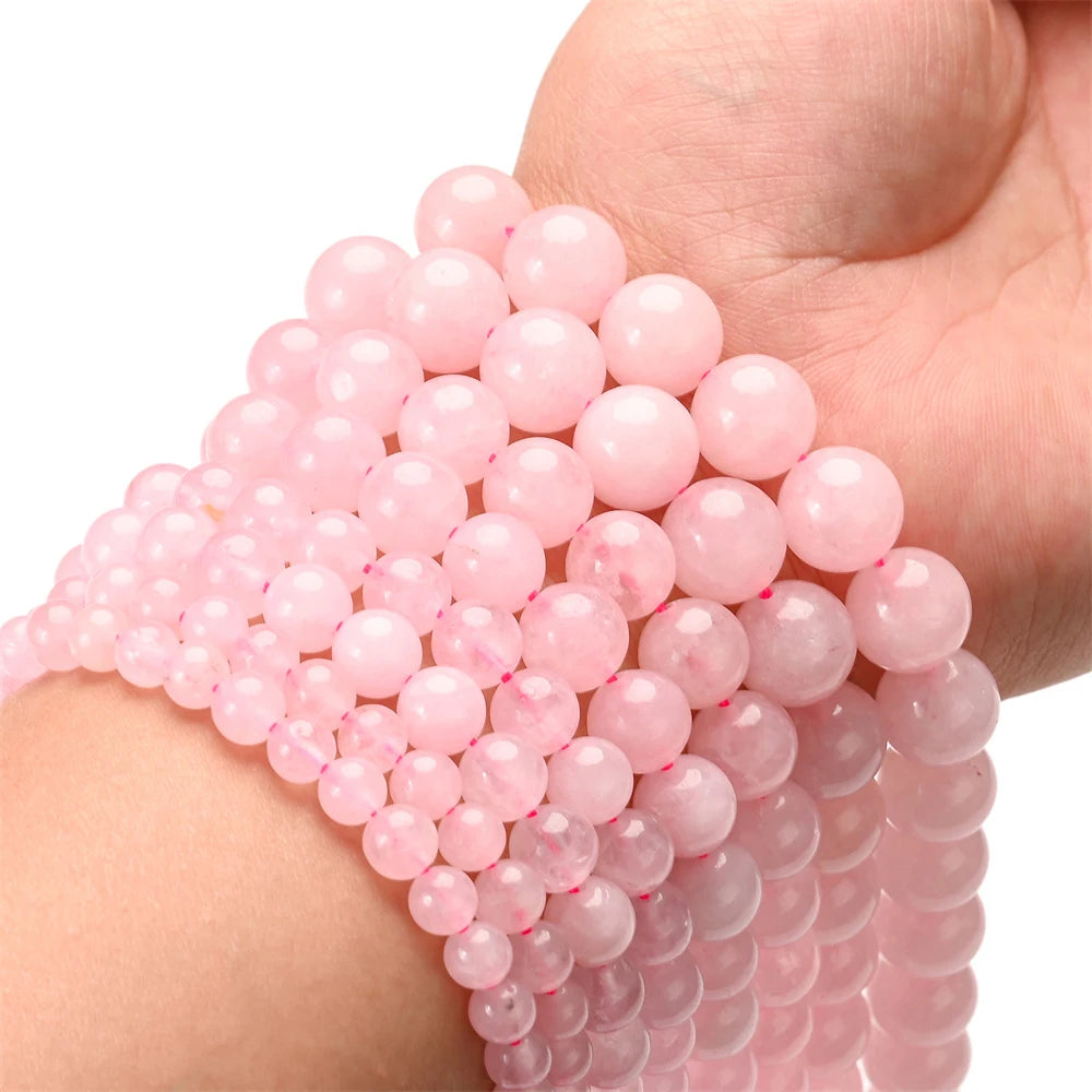 Natural Stone Beads 4 6 8 10mm Aquamarine Lava Turquoises Agates Quartz Jaspers Crystals Beads For Jewelry Making DIY Necklace