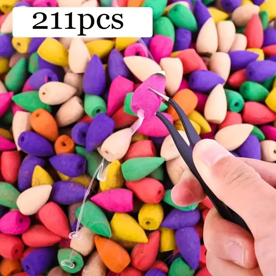 101/211/345/456pcs Multiple Flavors Mixed with Natural Reflux Fragrance Cone Suitable for Home, Hotel, Meditation, Yoga