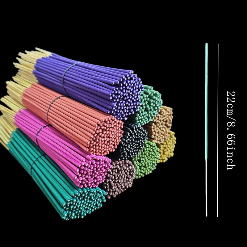 50pcs Incense Sticks White Sage Lavender Lemongrass Bamboo Incense Long Lasting Natural Aroma for Home Office Yoga Meditation