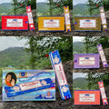 5BOX NAG Champa incense sticks Indian Satya Incense Collection Handmade Sticks Six Flavors Refreshing Aromas for Meditation