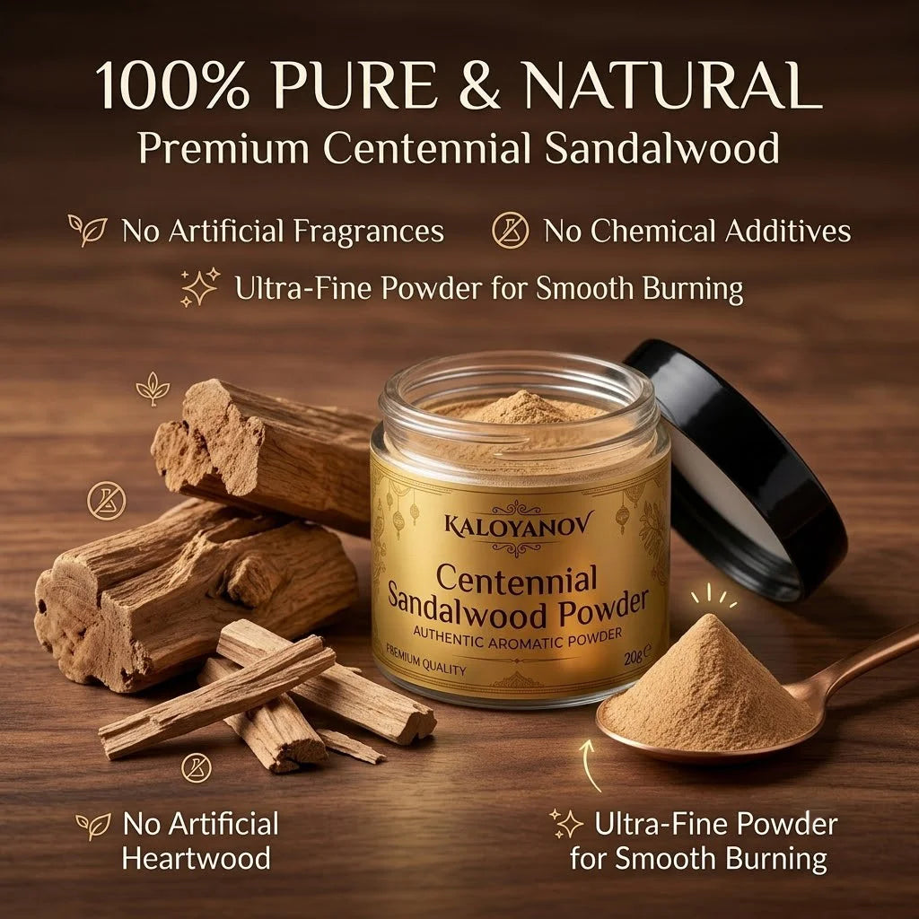 Natural Agarwood Sandalwood Incense Powder for Burner Chinese Seal Incense Making Mold Kit Aroma Yoga Meditation Relaxation