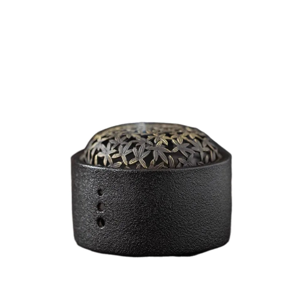 Ceramic Incense Burner with Lid, Small Sandalwood Agarwood Stove