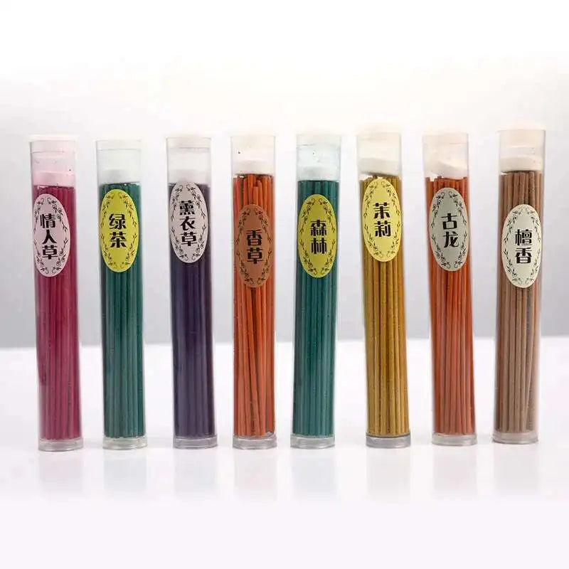 50 pcs Natural Plant Incense Sticks Aromatherapy Fragrance Spices Fresh Air Aroma Air Frenshener Deodorant Lavender