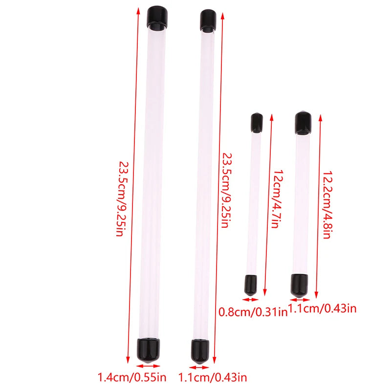 5Pcs Transparent Acrylic Incense Tube Storage Box 1-10g