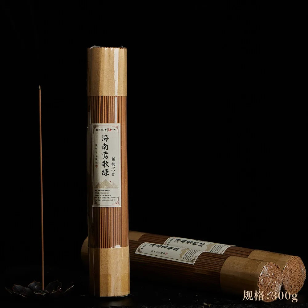 Yingge Green Qinan Agarwood Stick Incense Relax Mind A Sweet Floral Aroma Soothe Bedroom/Yoga Room Clean Air Stick Incense