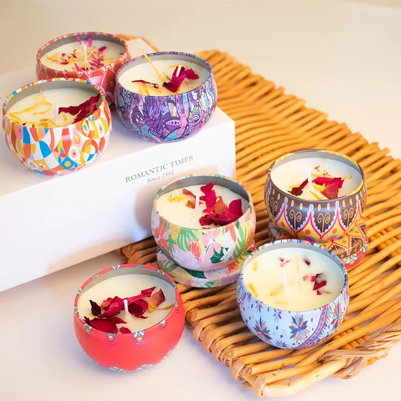 Yunnan fresh flower scented candle, burns to remove peculiar smell for bedroom, kitchen and living room Yunnan fresh flower soap