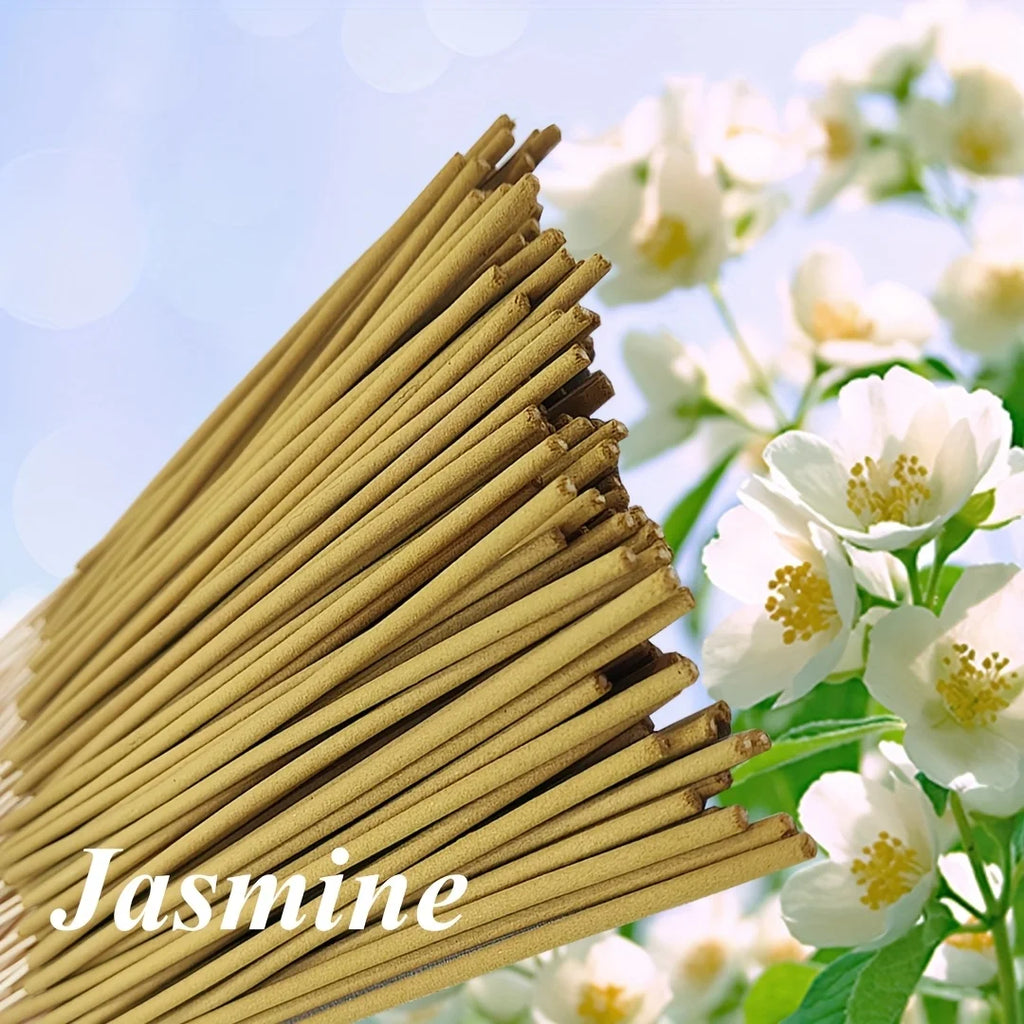 20/50/100 Pieces, Yellow Jasmine Incense Sticks, Length 8.66inch , Suitable for Yoga, Meditation, Home, Living Room, Study, Popular Portable Incense.