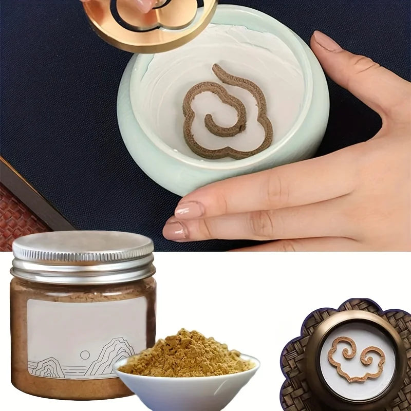 20G Natural Sandalwood Powder Incense Powder Air Flow Incense Tower Incense Seal Made By Hand Incense Aroma Buddha Incense