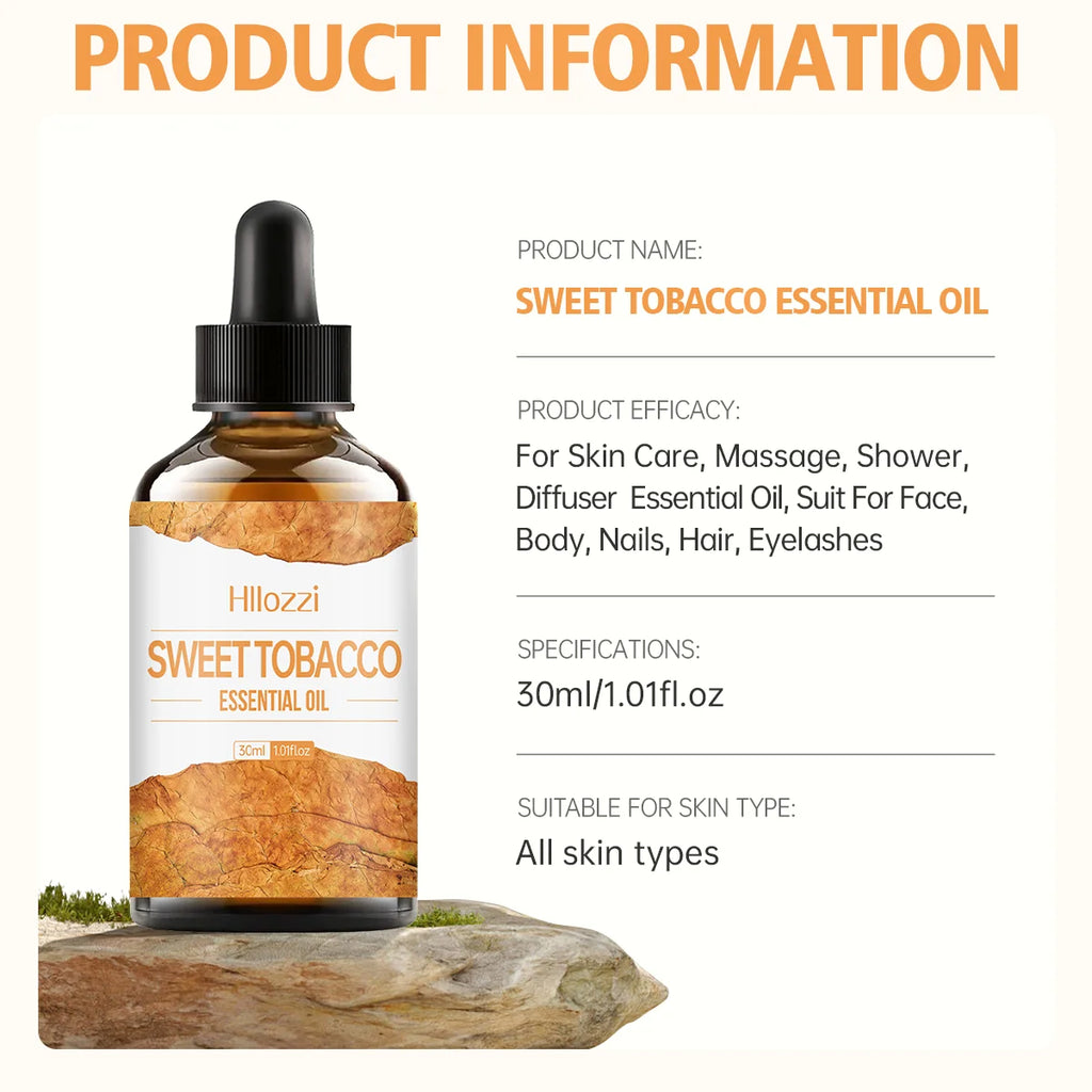 30ml Sweet tobacco essential oil hair care hair care aromatherapy humidifier burner handmade candle diy