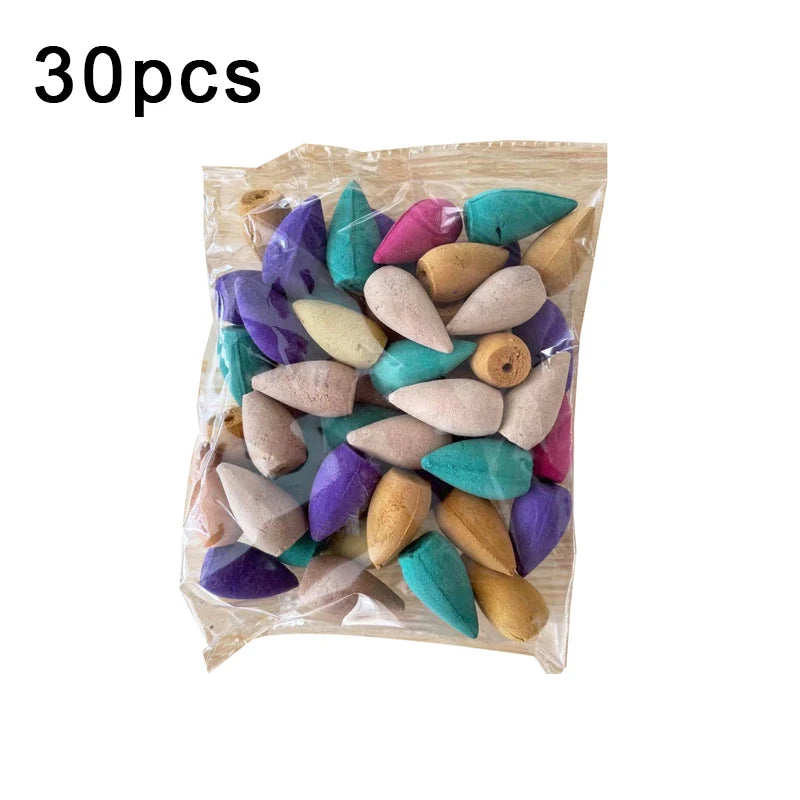 Backflow Incense Cones 37x13mm Rose Mint Sandalwood