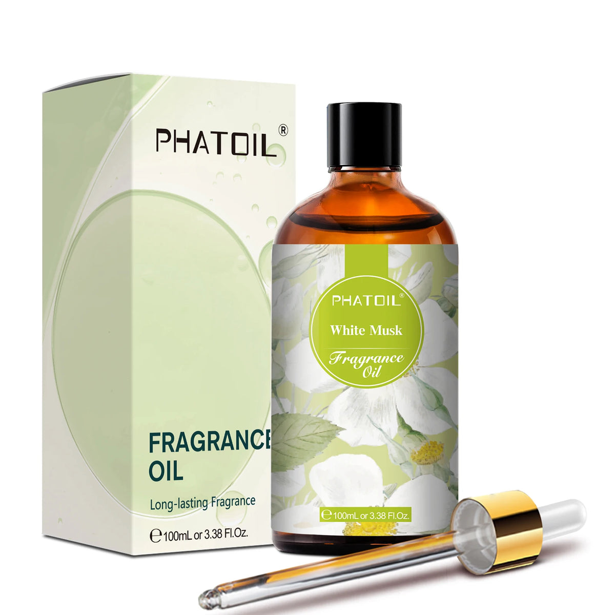 PHATOIL 100ml(3.38 Fl Oz) Fragrance Oil For Aromatherapy Diffuser-White Musk Bubble Gum Baby Powder Coffee Aroma Fragrance Oils