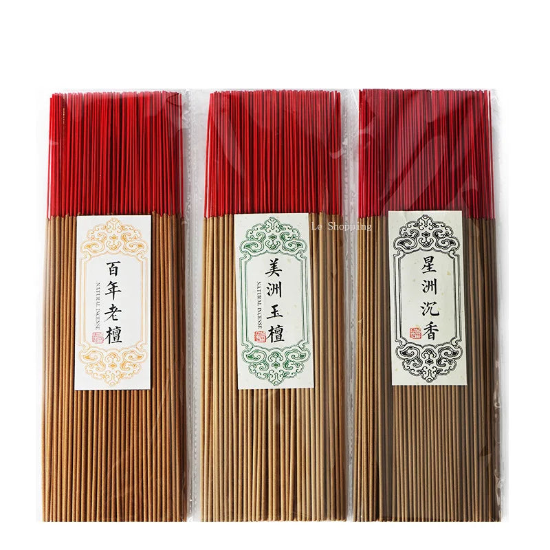 200g Bamboo Skewer Incense Slight Smoke Sandalwood Home/Buddha Worship/sacrifice/sleep Aid/air Purification Natural Aromatherapy