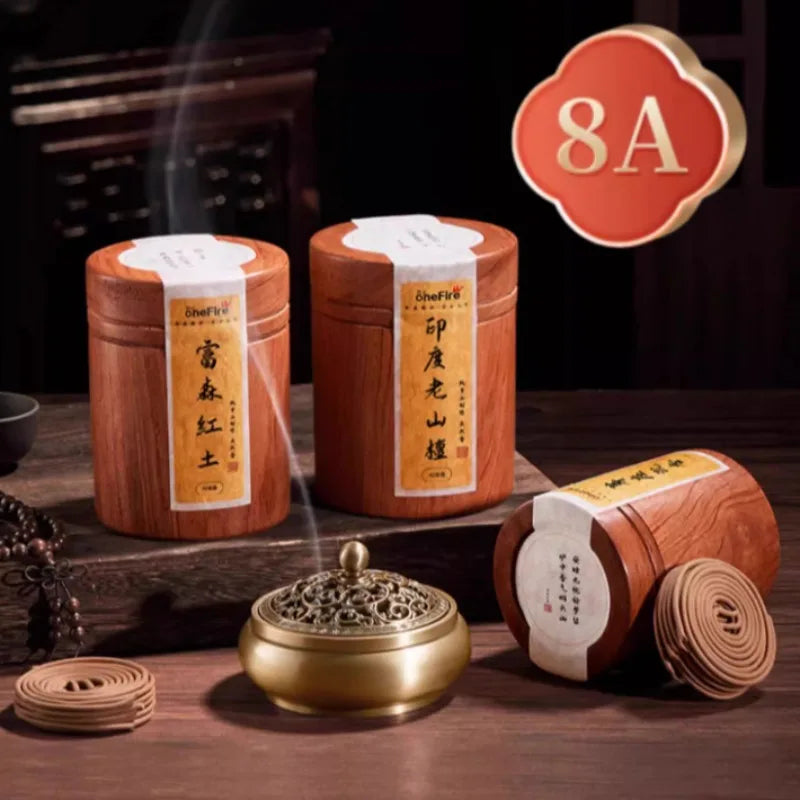 8A/7A Vietnam Nha Trang Agarwood Coil Incense Natural Aromatherapy Household Tea Room Soothes The Spirit and Purifies The Air