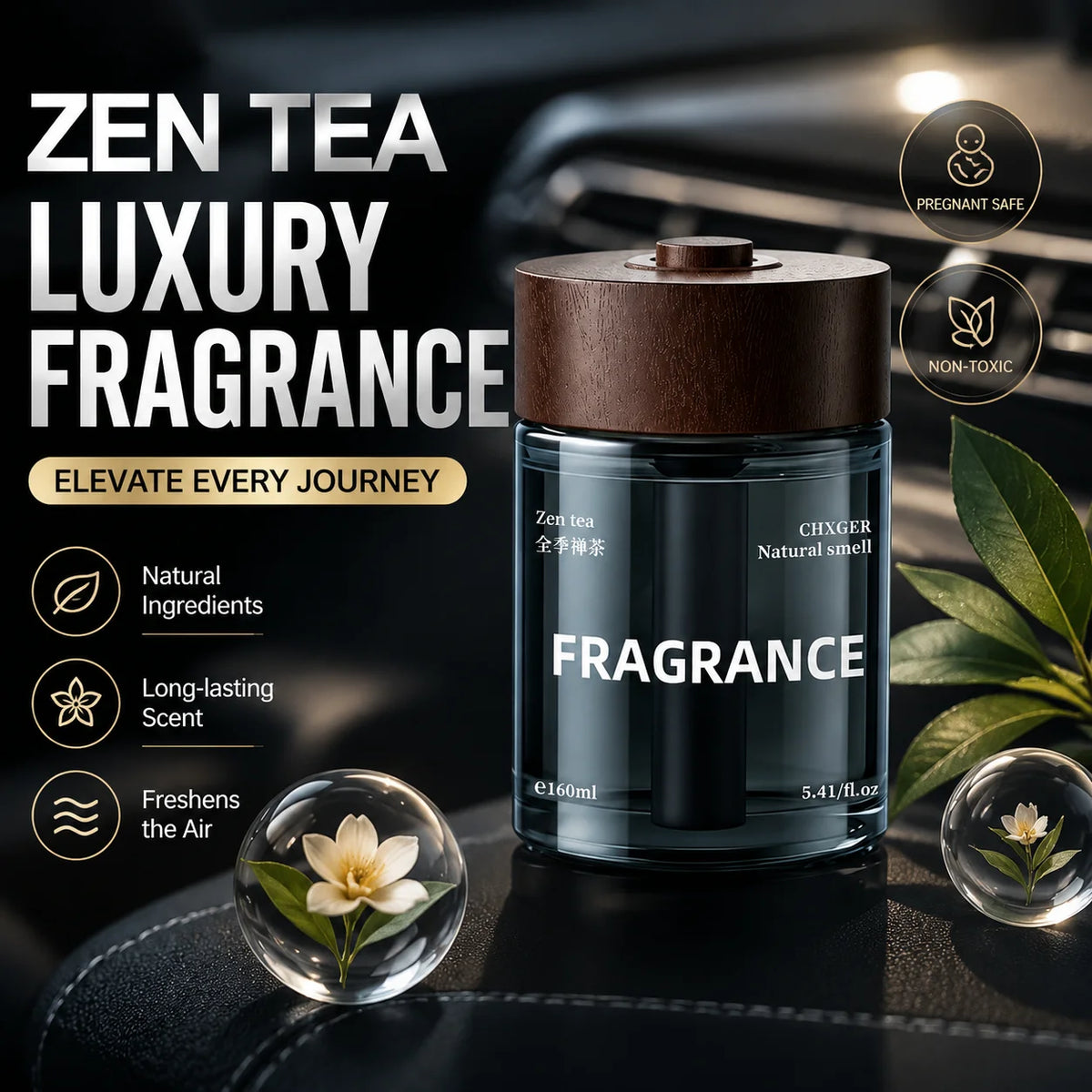 Car aromatherapy with advanced feeling, long-lasting fragrance, solid ointment for household use, odor removal and deodorization