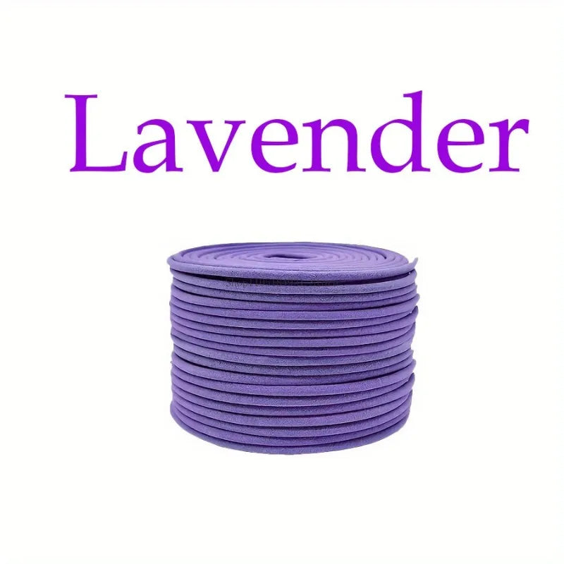 50 Single Disc Natural Lavender Coil Incense Home Office Study Hotel Yoga Meditation Soothing Body and Mind Lasting Fragrance