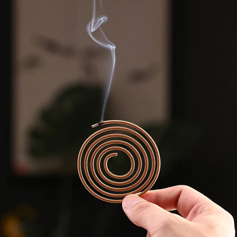 20pcs Natural Coil Incense Sandalwood Rose Lavender Aromatherapy for Meditation Yoga, Indoor Deodorization Home Scent Fragrance