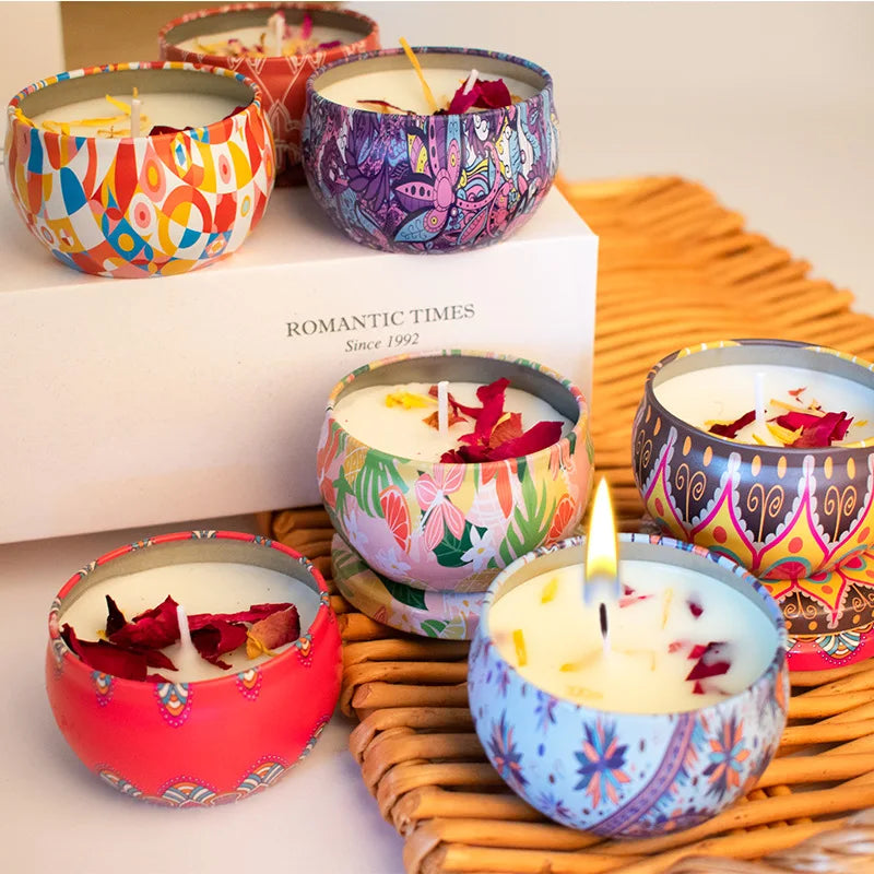 Yunnan fresh flower scented candle, burns to remove peculiar smell for bedroom, kitchen and living room Yunnan fresh flower soap