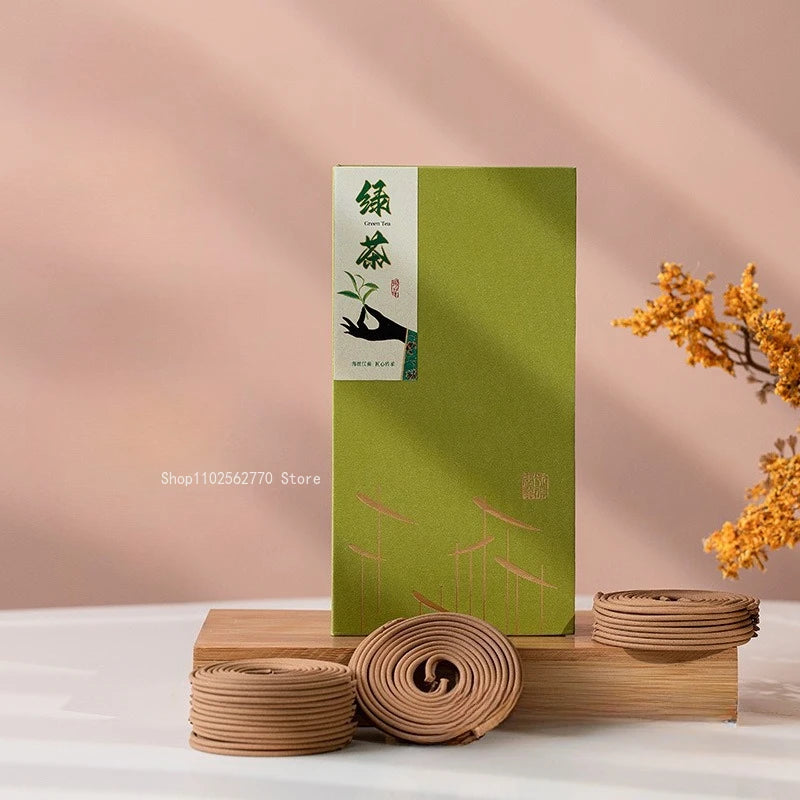 Natural Coil Incense Sandalwood and Agarwood Floral Fragrance Home Indoor Purify The Air Remove Odors Calm The Mind Aid Sleep