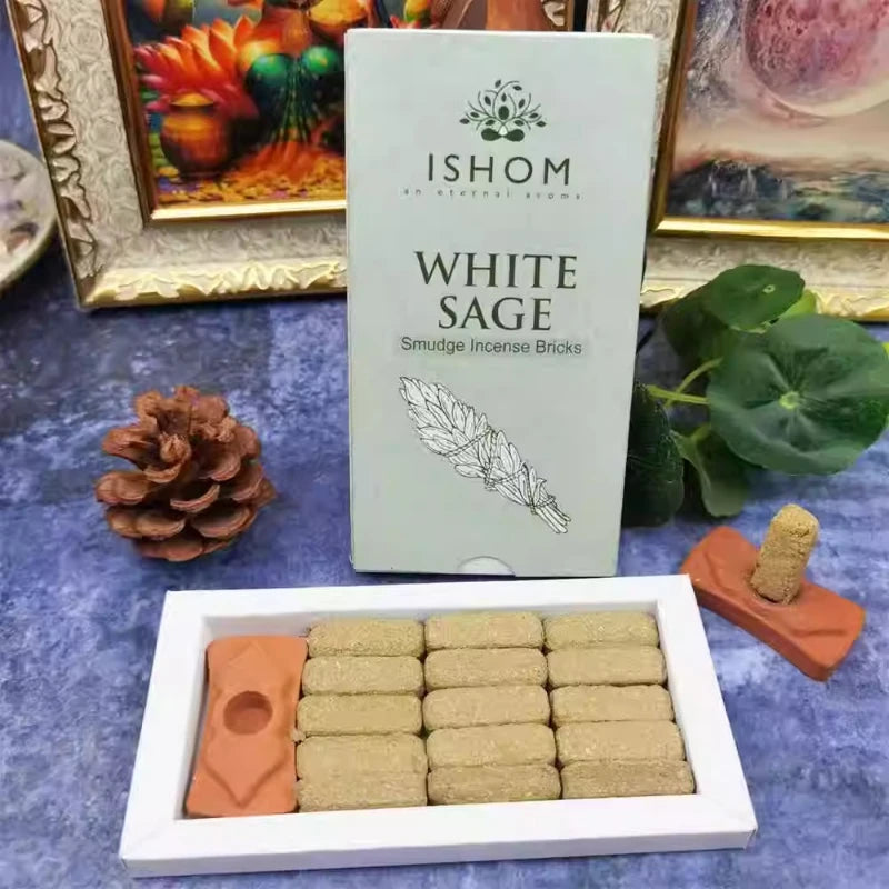 Peruvian Holy Wood Sage Sandalwood Rose Agarwood Plant Incense Brick Plant Agarwood Fragrance Sooth Mind Help Sleep Purifie Air