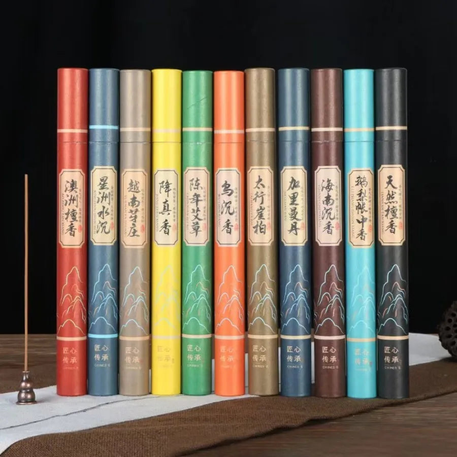 About 40 Pieces of Natural Sandalwood, Agarwood, Reduced True Fragrance, and Aromatherapy Incense, Suitable for Home Decoration