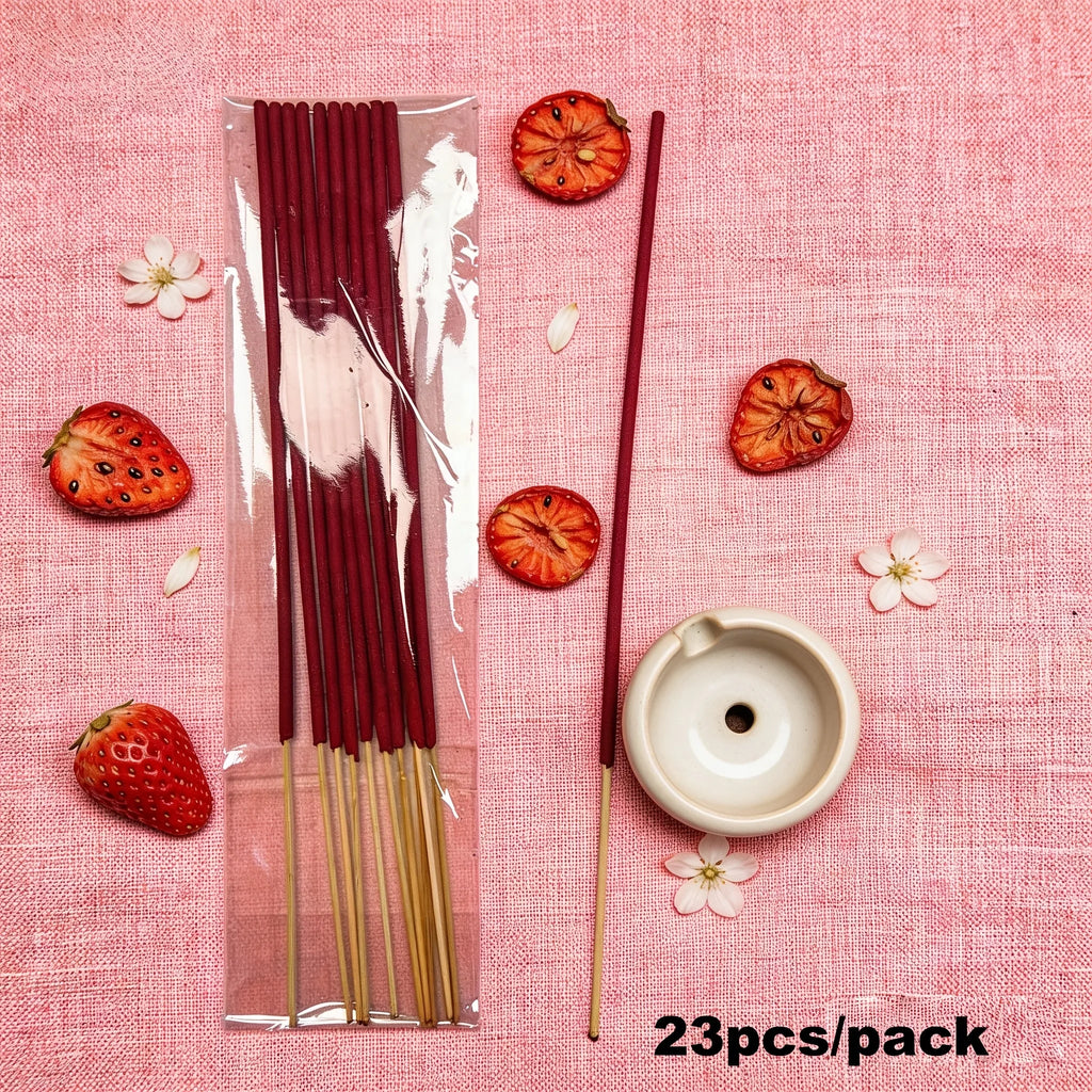 Premium Strawberry Sticks 23/53/123/177, 22.5cm - Natural Air Purifiers, Ideal for Relaxation, Meditation, and Home Decor - Perfect Gifts for Halloween, Christmas, Easter, Thanksgiving, and Any Occasion