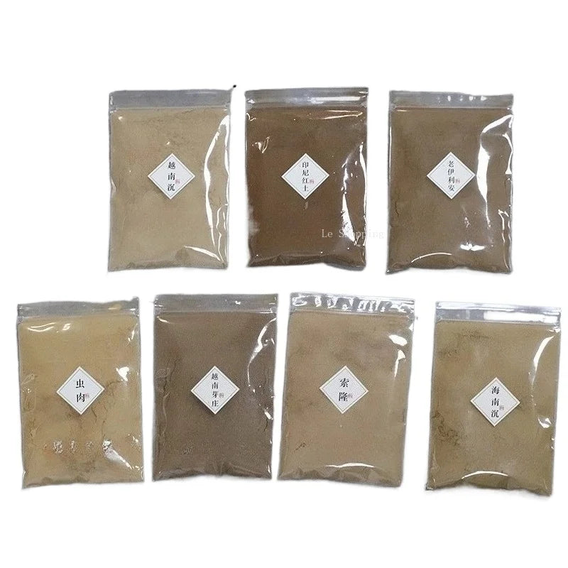 50g Natural Incense Powder/Vietnamese Nha Trang Indonesian Agarwood Powder Purifying Air Meditation Meditation Calming Nerves