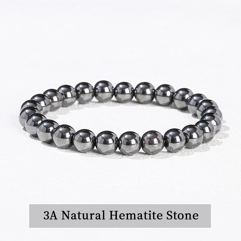 JD 6 8 10mm Natural Stone Beaded Bracelet Obsidian Fluorite Quartz Jasper Healing Beads Bangles Women Men Stretch Yoga Jewelry