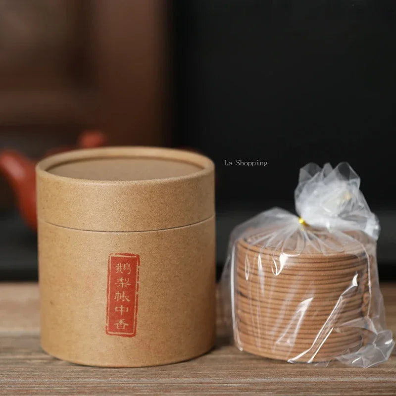 Hundred-year old Sandalwood 4 Hours Coil Incense Goose Pear Tent Incense Ambergris Natural Agarwood Home To Purify Air Calm Mind