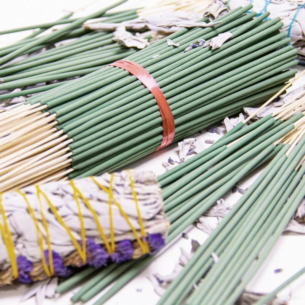 20/50/600/1500 Plant Extract White Sage Aromatherapy Sticks 8.66inch Fresh Air Suitable for Yoga Meditation Purifies the Soul and Eliminates Negative Energy