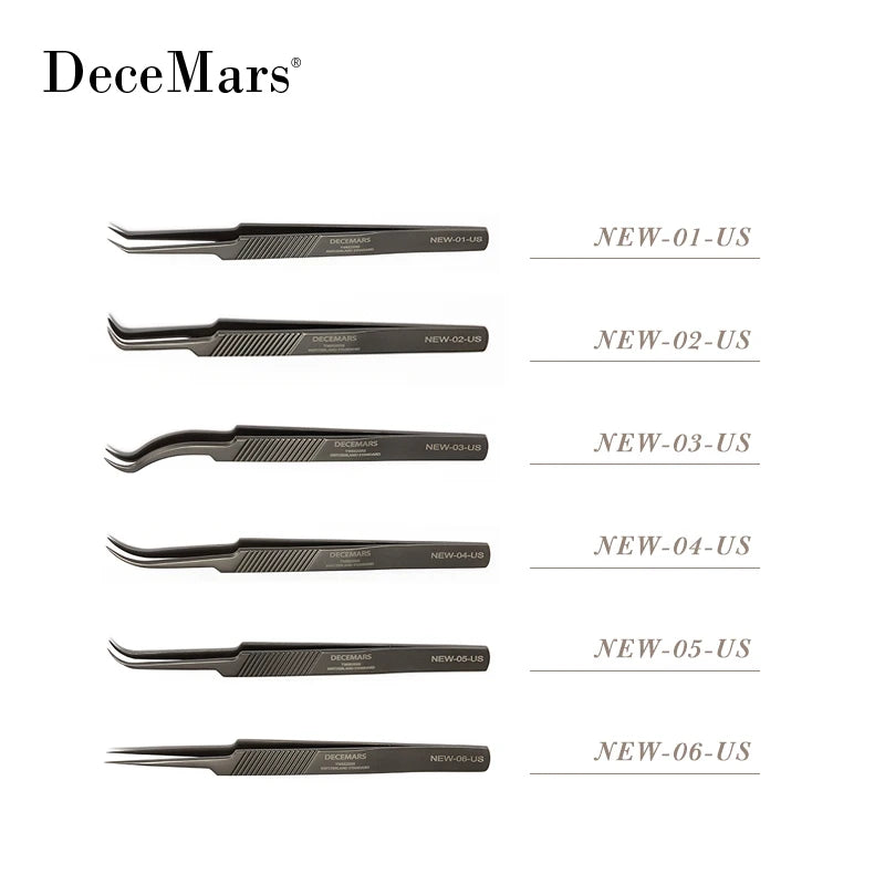 DeceMars New Type Eyelash Extension Tweezers .