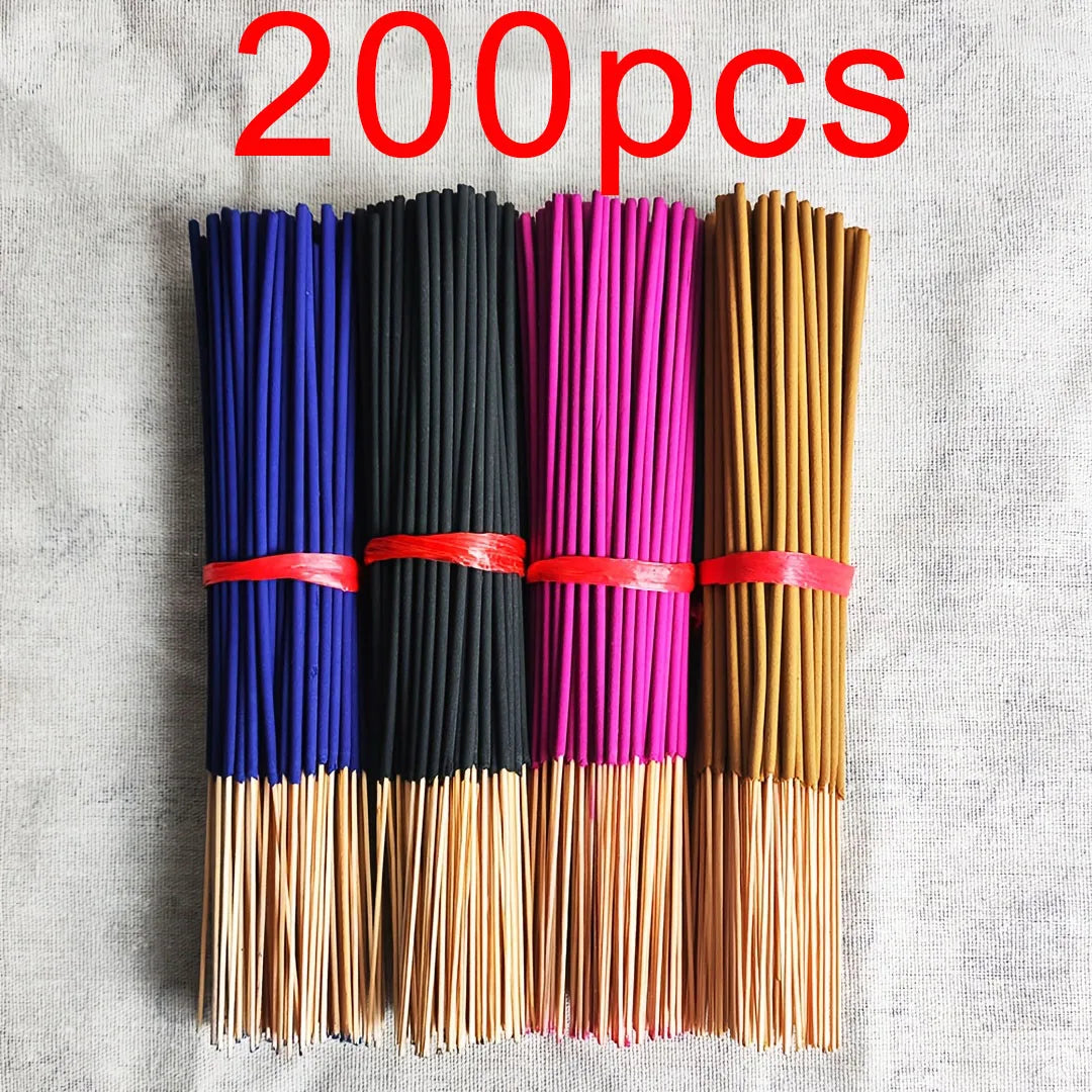 80/200 Natural Incense Sticks - Home Decoration, Tea Rooms and Hotels | Suitable for Meditation and Helps with Sleep | Scents: Lavender, Cherry Blossom, Rose, Jasmine, Ideal Holiday Gift