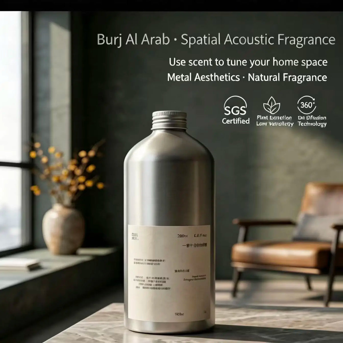 1000/500ML Burj Al Arab/Ebony agarwood Scent Refill Premium Hotel Fragrance