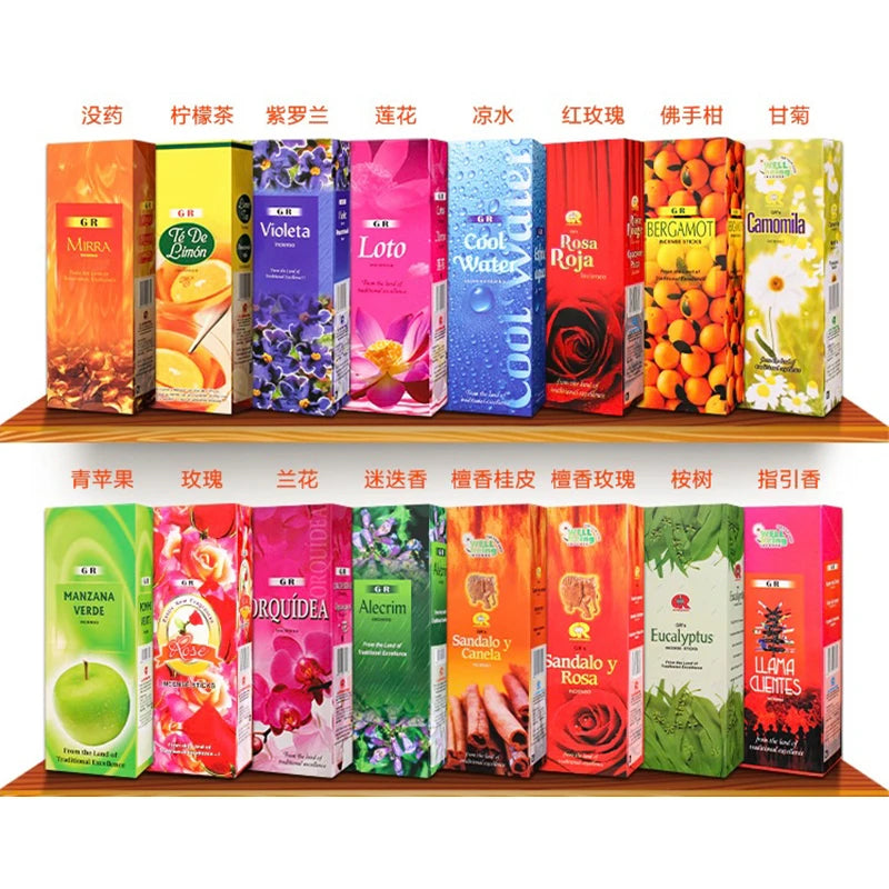 20 Sticks India Palo Santo Incense Sandalwood Household Bedroom Toilet Agarwood Tibetan Line Aromatherapy Incense Sticks
