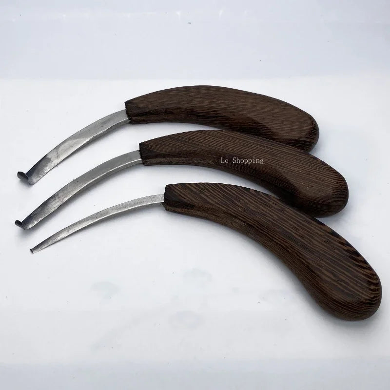 Agarwood Hook Knife/ Engrave Knife Shannon Scraping Essence Steel Scimitar Head Plane Cut and Dig Take Incense Materials Tools