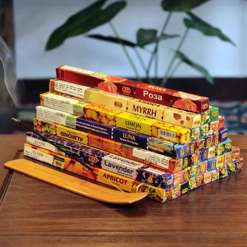 10 Box Authentic Indian Incense Sticks Premium Handmade Rose Sage Jasmine Lavender for Meditation Yoga Buddha Home Aromatherapy