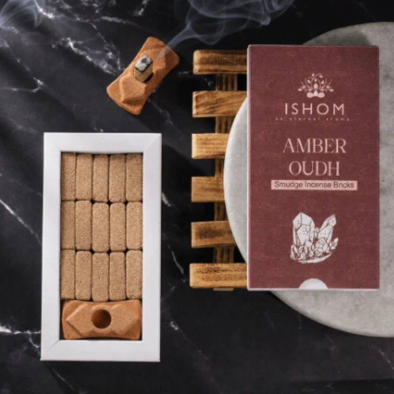 Ishom Original Incense Brick Charcoal-free Incense Sandalwood Wardrobe Purification Deodorization Sleep Aid Aromatherapy Block
