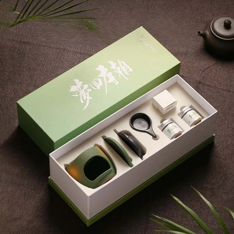 Ceramic Incense Burner with Agarwood Sandalwood powder Separated Incense Stove Aroma Burner Gift Box Home Aromatherapy Decor