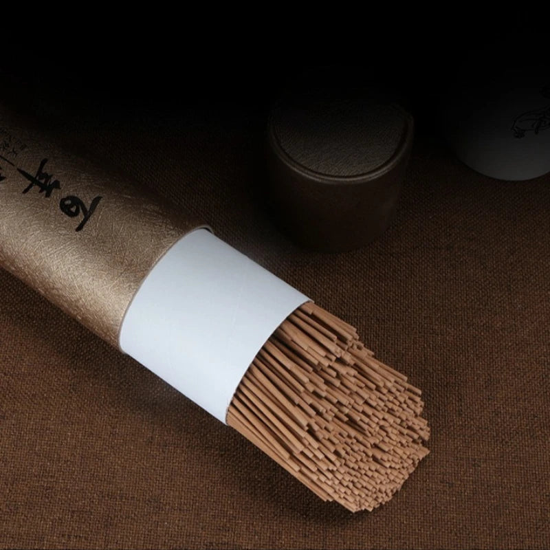 200g Natural Sandalwood Agarwood Incense Sticks, Cypress Mugwort Long-Lasting Herbal Scent for Home, Yoga, Meditation Relaxation